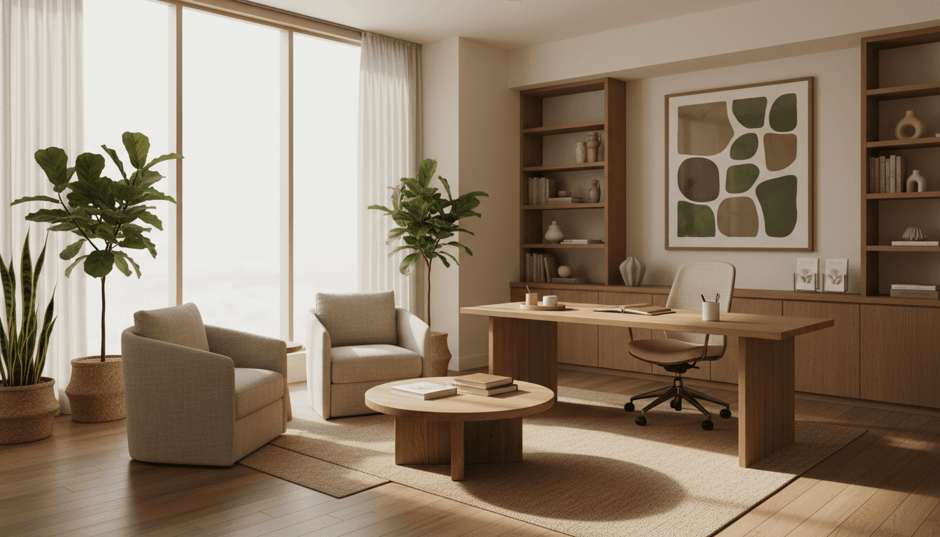 Peaceful hospital room with soft natural light and serene atmosphere