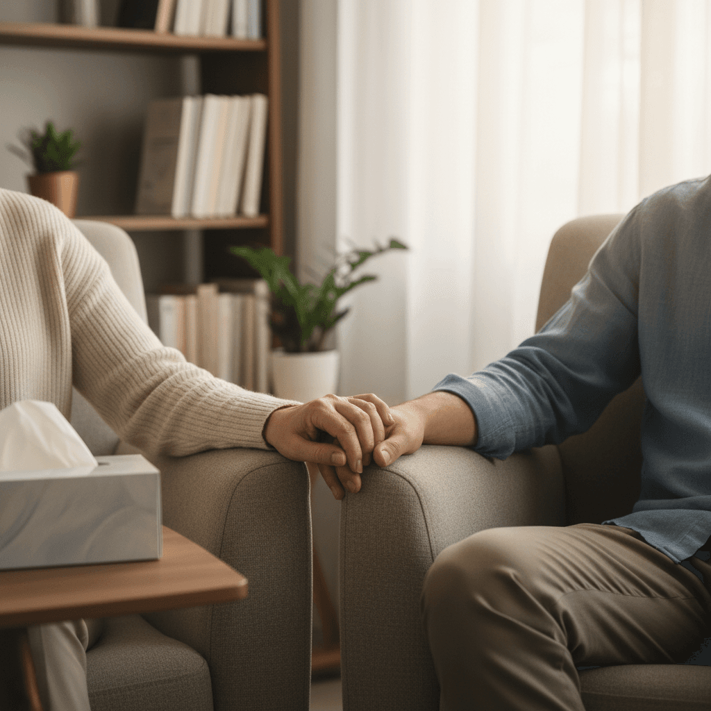 Dr. Cohen accompanying a patient in a medical appointment setting